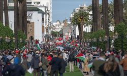 Fas'ta Gazze'ye destek için 50 kentte 110 gösteri düzenlendi
