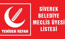 Yeniden Refah Partisi Siverek Meclis üyeleri listesi