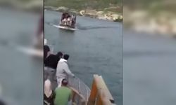 Fırat Nehri’nde tekneler çarpıştı!