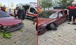 Karaköprü'de sıkışmalı trafik kazası: 1 yaralı!