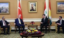 Cumhurbaşkanı Erdoğan, Neçirvan Barzani, Mesrur Barzani ve Mesut Barzani ile görüştü