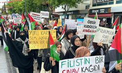 Uşak ve Malatya'da kadınlar, Gazze'deki anneler için yürüdü