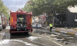 Atış poligonunda çıkan yangın söndürüldü