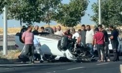 Karaköprü’de otomobil takla attı: 1 Yaralı!