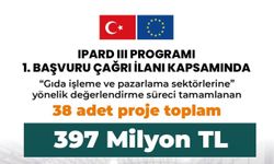 Kırsal Kalkınma Projelerine 397 Milyon TL hibe desteği