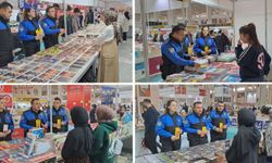 Emniyet güçleri, bilgilendirme faaliyeti için Şanlıurfa Kitap Fuarında