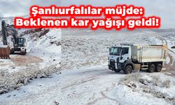 Şanlıurfalılar müjde: Beklenen kar yağışı geldi!