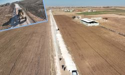 Harran'da yol çalışmasıyla ulaşım kolaylaşıyor