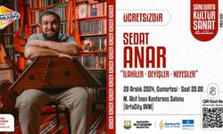 Sedat Anar, Urfa'da konser verecek!