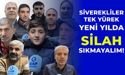 Siverekliler tek yürek: Yeni yılda silah sıkmayalım!