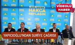 Yapıcıoğlu: Suriye'de yeni bir sayfa açılmalı