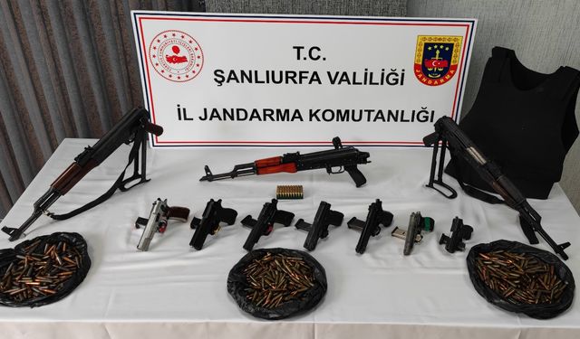Viranşehir'de silah ve mühimmat ele geçirildi