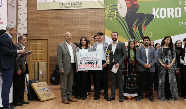Urfa'da okullar arası koro yarışmaları devam ediyor