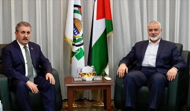 Destici'den Hamas lideri Heniyye'ye taziye ziyareti