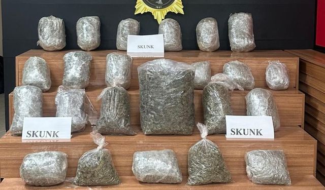 22 kilo 700 gram sentetik uyuşturucu yakalandı