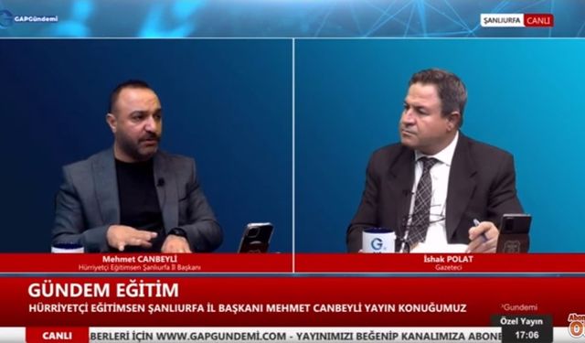 Canbeyli; Eğitimde tüm Urfa’nın topyekûn bir irade ortaya koyması lazım