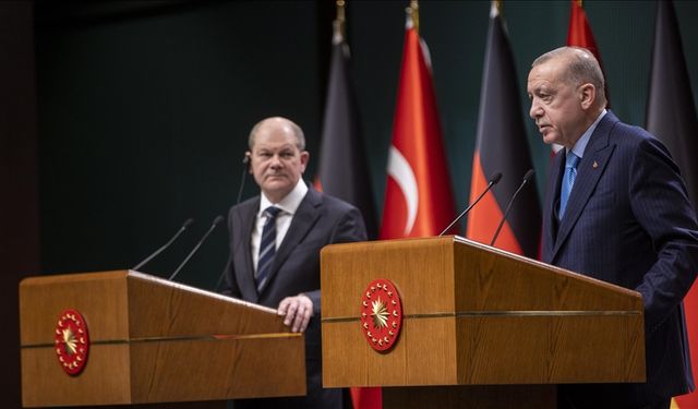 Scholz ve Cumhurbaşkanı Erdoğan, Türk-Alman ilişkilerini yeniden ele alacak