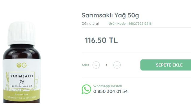 Sarımsaklı Yağ Özellikleri