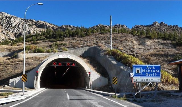 Aşık Mahzuni Şerif Tüneli yarın açılıyor