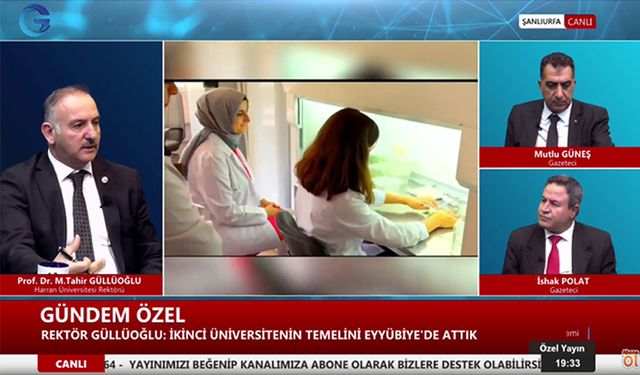 Prof.Dr. Güllüoğlu, “Gündem Özel” Programında Soruları Yanıtlıyor