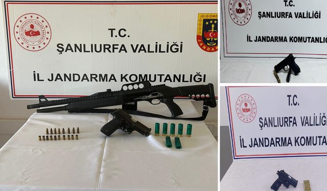 Şanlıurfa’da Jandarmadan ruhsatsız silah operasyonu