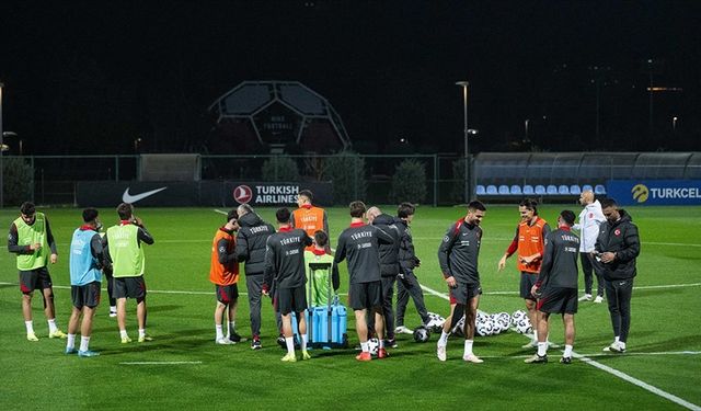 A Milli Futbol Takımı, Galler maçının hazırlıklarına başladı