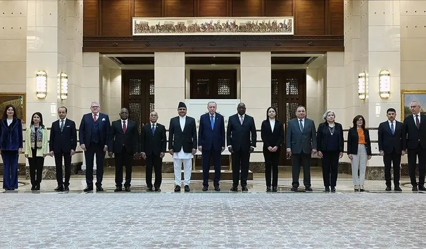 Erdoğan, 7 ülkenin büyükelçisini kabul etti