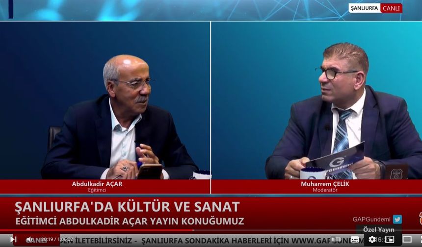 Eğitimci Abdulkadir Açar Yayın Konuğumuz