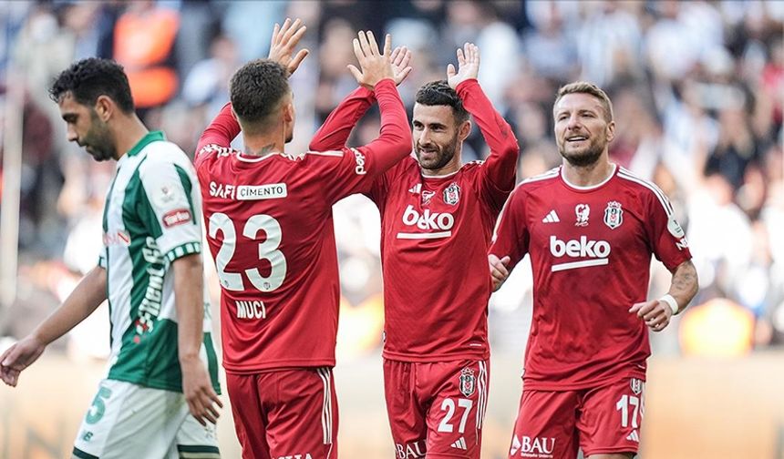 Beşiktaş, 3 puanı 2 golle aldı