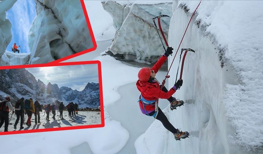 Dağcılar, Hakkari’deki Cilo Dağına tırmandı