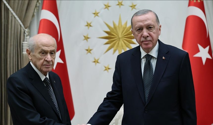 Cumhurbaşkanı Erdoğan, Bahçeli ile görüştü